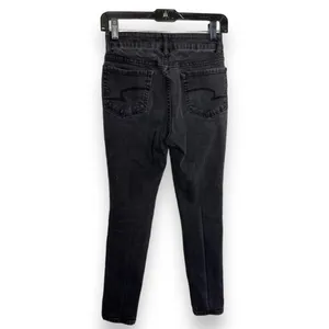 Time & Tru Womens Jeans Sz 6‎ Petite Black High Rise Skinny Denim 5 Pocket Style thumbnail 3