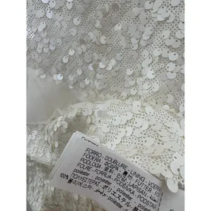 Zara White Sequin Ruffle Slip Mini Dress Size XS Bridal Cocktail 8306/732 thumbnail 7