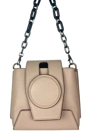 YUZEFI Leather Daria ShouldernBag in Blush - $545. thumbnail 1
