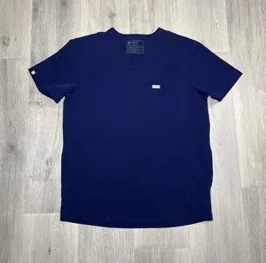 FIGS Scrub Top Navy Blue  thumbnail 1