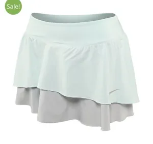 Nike Dri-FIT Ruffle Skort Women Medium Mint Green Grey Tennis Golf Athletic‎ thumbnail 1