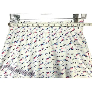 Lucky In Love Ruffled Tiered Tennis Skort Womens S White‎ Abstract Sporty Chic thumbnail 7