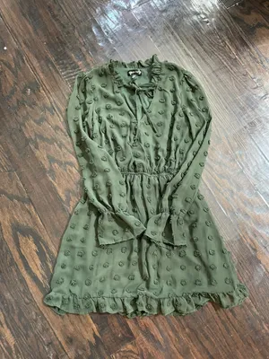 Midnight Doll Green Dress thumbnail 2