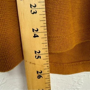 Anthropologie Orange Knit Pullover Sweater Womens S Floral Sleeve Fall Boho thumbnail 9