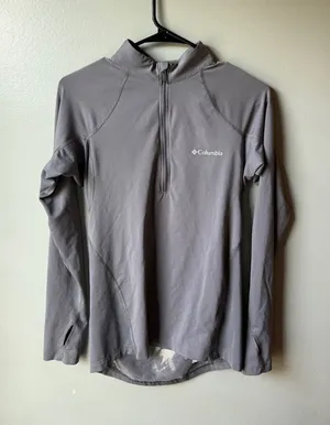 Columbia Gray Half Zip Performance Pullover – Women’s Small thumbnail 1