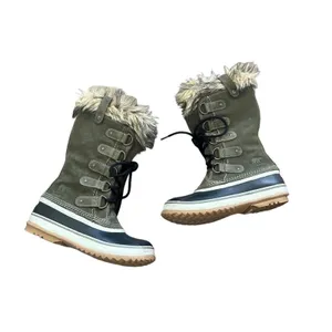 Sorel Joan of Arctic Green Waterproof Faux Fur Winter Snow Boots Size 6 thumbnail 10