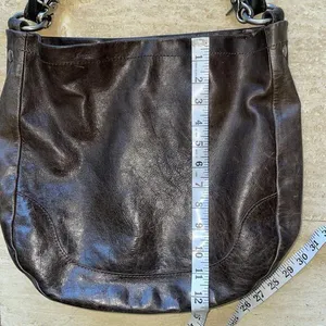 FRYE Melissa Hobo Brown Distressed‎ Leather Shoulder Bag thumbnail 11