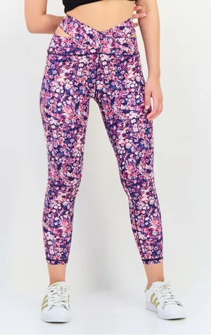 New Aerie Offline Hi Rise Crossover Legging Size XS in Floral thumbnail 1