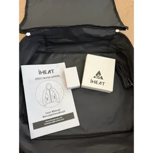 iHeat Rechargeable Battery Heated Black Hooded WinterCoat Woman Small thumbnail 11