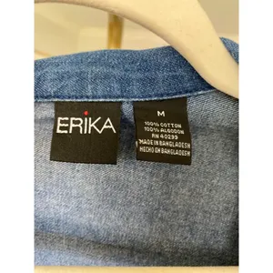 Vintage Erika Denim Button Up Shacket Classic Americana‎ Retro Cowgirl Dark Wash thumbnail 5