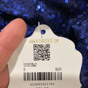 Altar’d State Navy Sequin Mini Dress M Puff Sleeve Open Back Party thumbnail 6