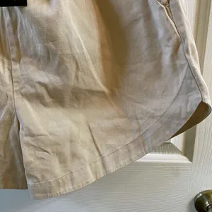 Nasty Gal‎ Twill Running Shorts 100% Cotton NWT Neutral Tan Size L Beach Vacay thumbnail 9