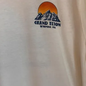 Old Navy Grand Teton Wyoming Graphic Tee Earthy Gorpcore T-Shirt L thumbnail 4