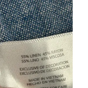 GAP Womens Blue Linen Blend Chambray Style Long Sleeve Button Down Shirt Large thumbnail 9
