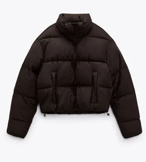 Zara water repellent puffer jacket thumbnail 1