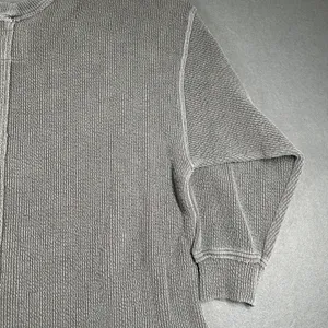 Aerie Waffle Knit‎ Sweater Womens XL Gray V Neck 3/4 Sleeve High Low Oversized thumbnail 16