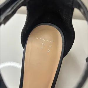 A New Day Enya Black Studded Barely There Pumps thumbnail 5
