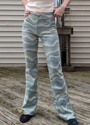 Urban Outfitters Bryn Pull-On Knit Flare Pant thumbnail 1