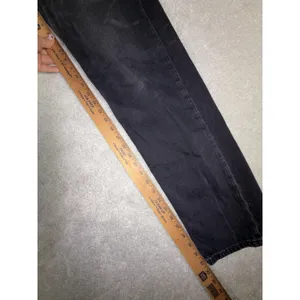 American Eagle Super High Rise Baggy Straight Jeans Womens 2 Long Denim Black thumbnail 10