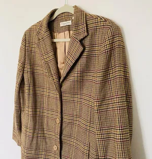 VTG Amanda Smith Wool Check Plaid Blazer Shoulder Pads Preppy Clueless Jacket 16 thumbnail 10