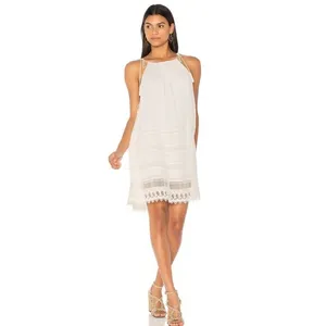 Alice‎ + Olivia Danna Tie-Strap Short Dress Crochet Embroidered White Size Small thumbnail 2