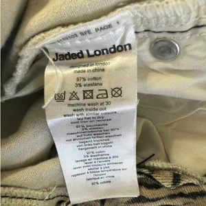 Jaded London Jeans Bootcut Tiger Print Size 26 Black Grayish Taupe thumbnail 4