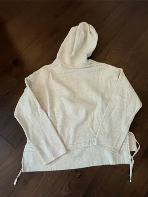 Fabletics Light Heather Gray Hooded Cropped Pullover Size Small - C54-145 thumbnail 8