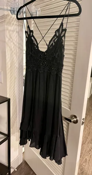 Free People Dress Black S thumbnail 6