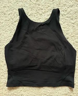 lululemon athletica Black Crop Tank Top thumbnail 1