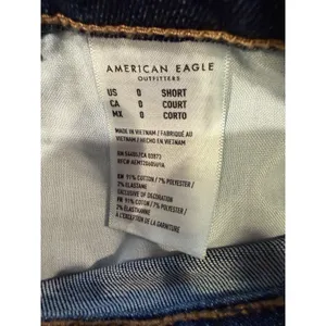 Women’s American Eagle Jeggings Next Level Stretch Distressed Size 0 Short Jeans thumbnail 6