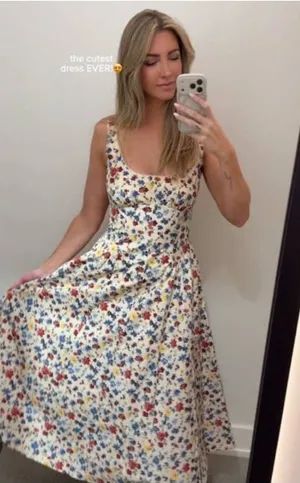 New Abercrombie & fitch Dylan bra free midi dress thumbnail 1