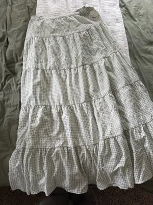 NWT Altar’d State Gingham Maxi Skirt thumbnail 4