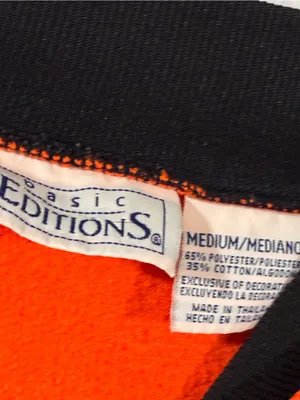 Vintage Basic Editions Halloween Sweatshirt Teddy Bear Witch Devil Womens Medium Orange thumbnail 3