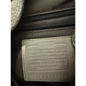 Coach silver‎ leather purse with tassles thumbnail 6