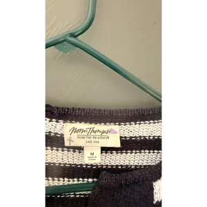 Norm Thompson Vintage Striped Button Front Cardigan Sweater‎ Blue Lagen Artsy thumbnail 7