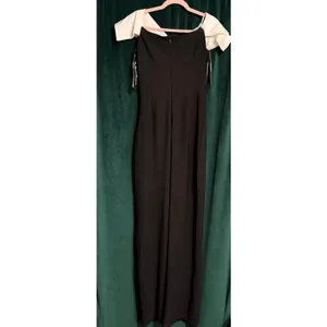 Marina Off The Shoulder Ruched Waist Gown Womens Size 4 thumbnail 4