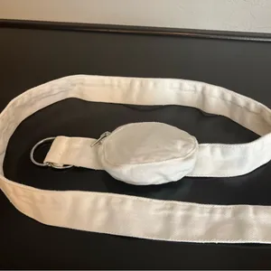 Mini Canvas fannypack Coin belt bag pouch , 45” long, 4.5”x1.5”wallet. NWOT thumbnail 4
