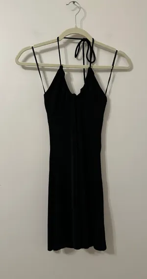 Princess Polly Pazia Halter Mini Dress Black thumbnail 9