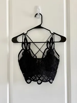 Bralette Crop Top Black thumbnail 2