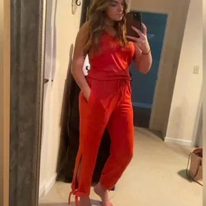 Casual jumpsuit romper spaghetti strap tie bottom thumbnail 5