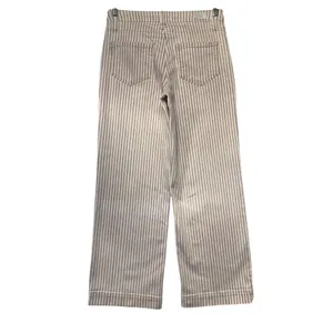 PAIGE Nellie‎ Culotte High Rise Pink White Striped Wide Leg Jeans Size 26 thumbnail 6