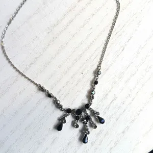 BLV Belle La Vie Black Crystal Chandelier Necklace thumbnail 4