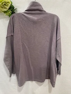 NWT Yak & Yeti Women’s S/M Mauve Boho Tunic Sweatshirt Handmade Nepal New thumbnail 4