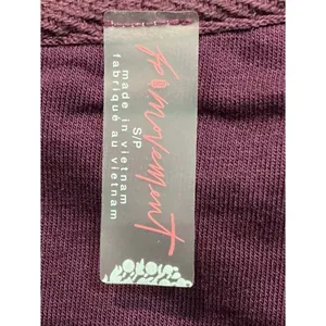 Free People Movement Now Or Never Layer Cropped Tee Shirt Embroidered Logo Small thumbnail 5