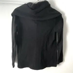 Beyond Yoga Black Fleece Jacket Womens S Shawl Collar Open Drape Cardigan Coat thumbnail 8