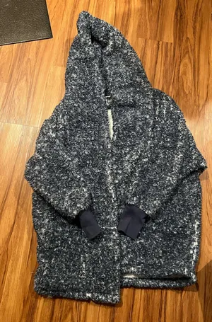 Sherpa jacket oversized Blue thumbnail 1
