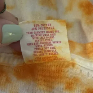 PINK Victoria's Secret University Of TN Orange White Tie Dye Shirt Large College thumbnail 7