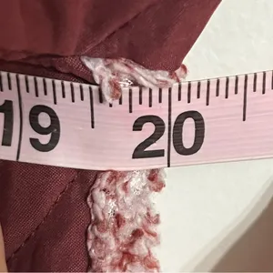 Women’s Vanilla Bay Size Small‎ Burgundy Faux Sherpa Sweatshirt Front Snaps thumbnail 12
