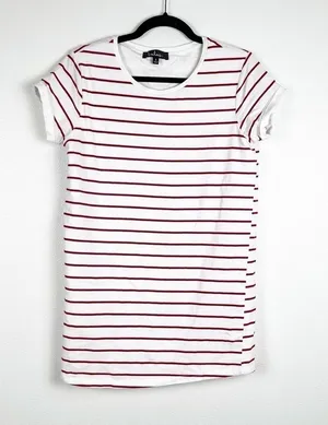 Lulus Short Sleeve Striped Tee Shirt Dress Sz S‎ thumbnail 1