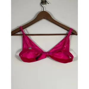 For Love & Lemons Hot Pink Satin Studded Bralette – Size S thumbnail 5